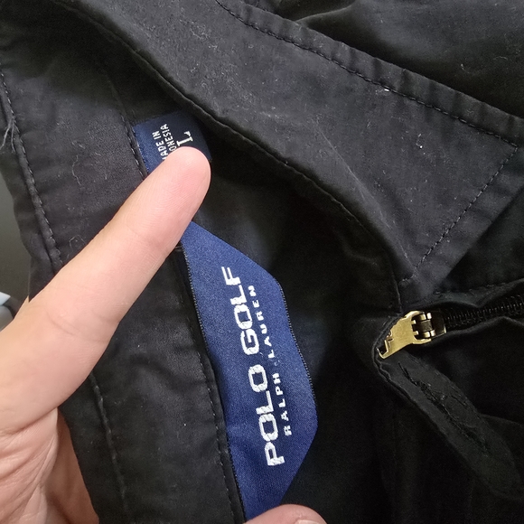 Vintage 90s Black Polo Ralph Lauren Golf Harrington Jacket - Picture 3 of 3